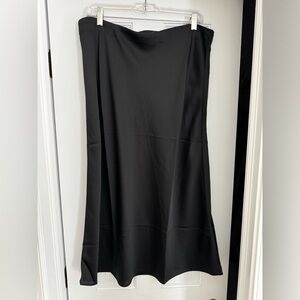 J Crew satin black skirt
